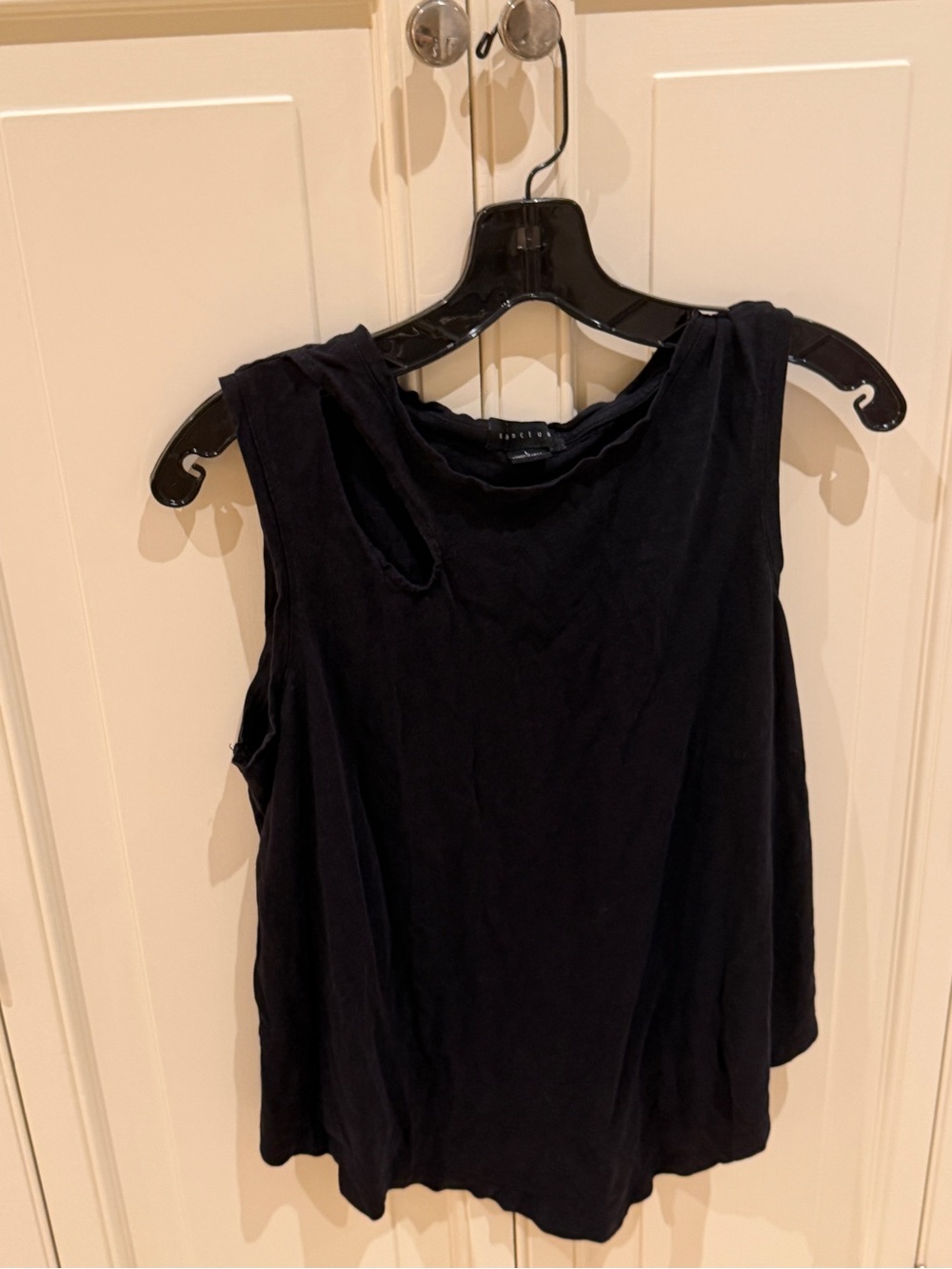 Sanctuary Black Sleeveless Tank Top - Relaxed Fit